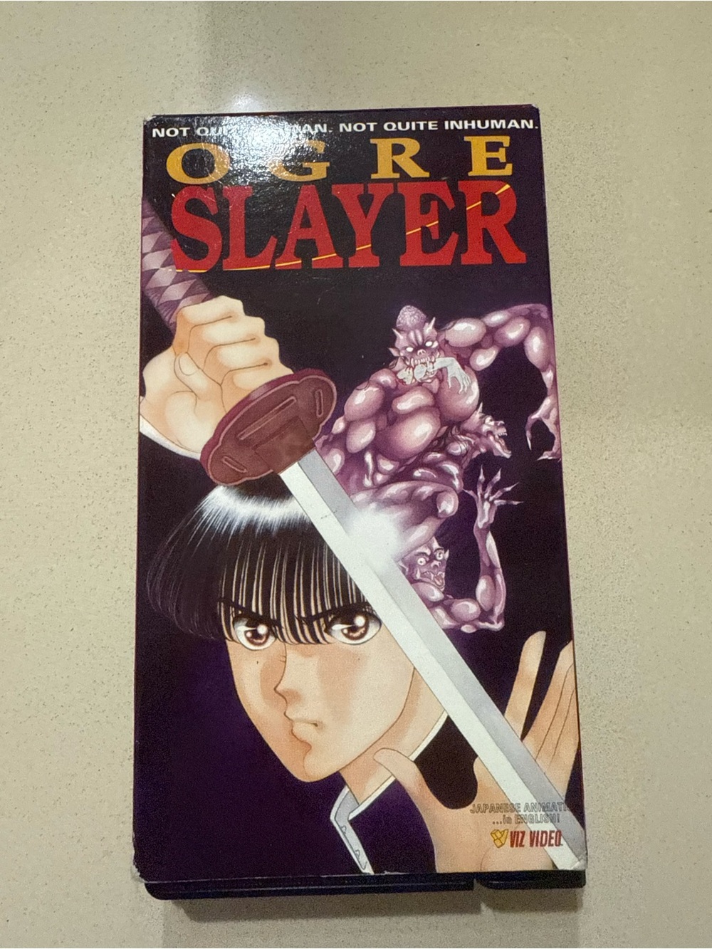 Ogre Slayer VHS - Purple Cover with Red Title
